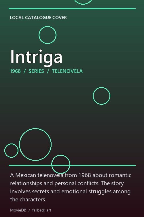 Intriga poster