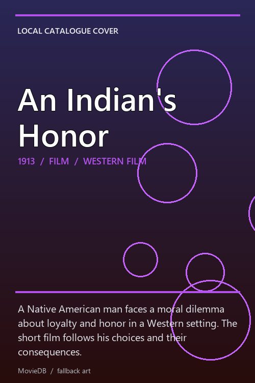 An Indian's Honor poster