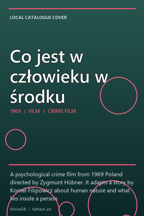 Co jest w człowieku w środku poster