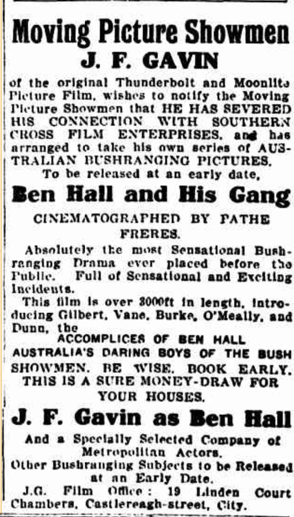 Ben Hall and his Gang poster
