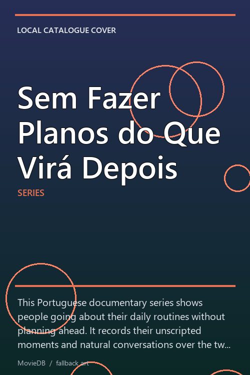Sem Fazer Planos do Que Virá Depois poster