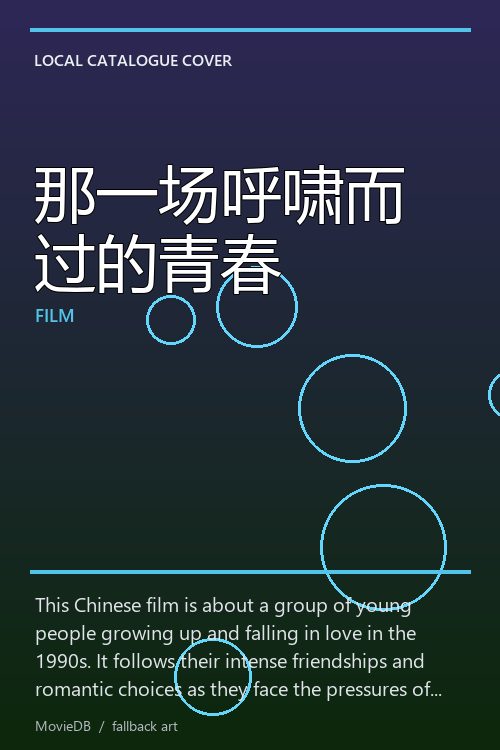 那一场呼啸而过的青春 poster