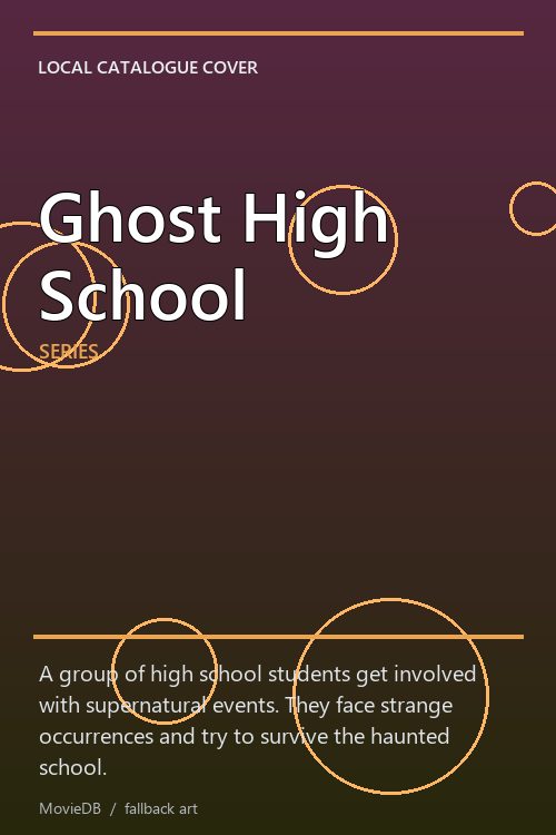 Ghost High School poster