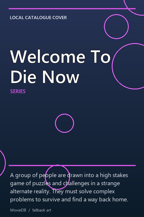 Welcome To Die Now poster