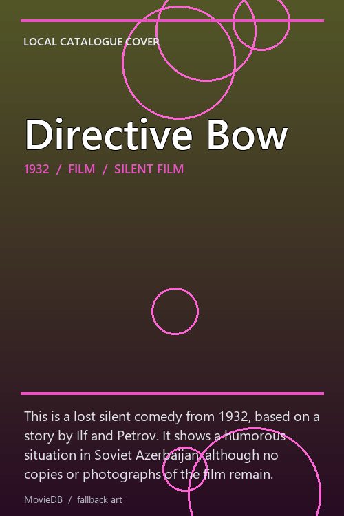 Directive Bow poster
