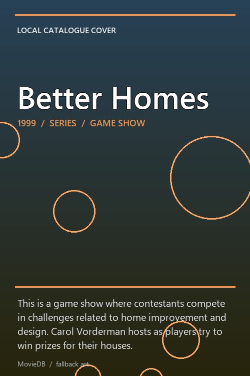 Better Homes poster