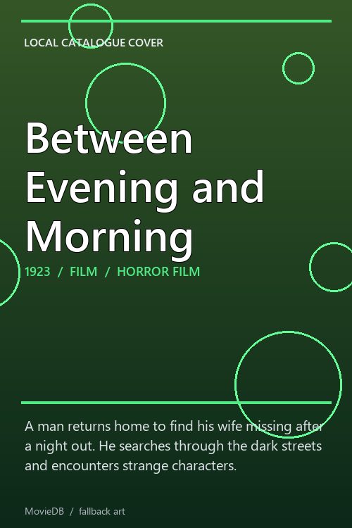 Between Evening and Morning poster