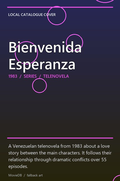 Bienvenida Esperanza poster