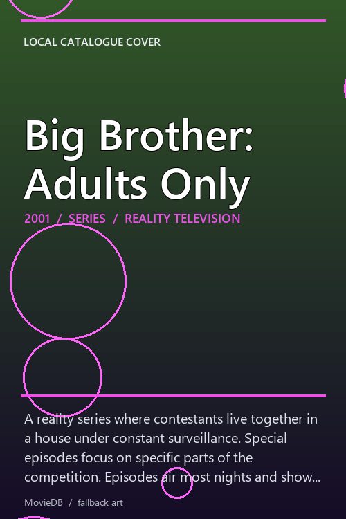 Big Brother: Adults Only poster