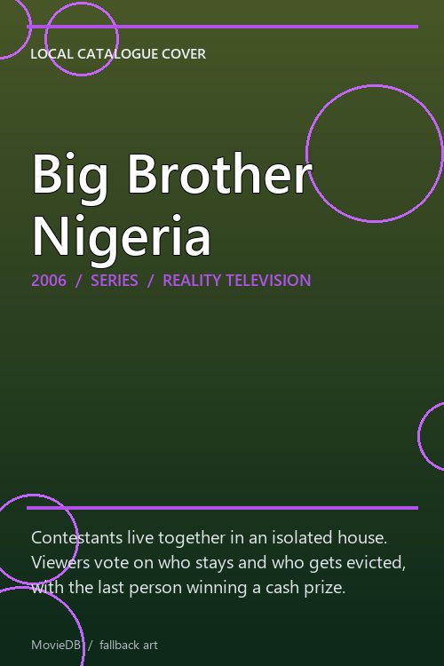 Big Brother Nigeria poster