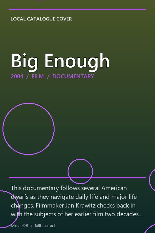 Big Enough poster