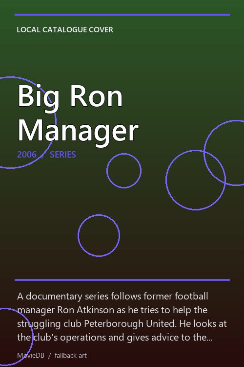 Big Ron Manager poster