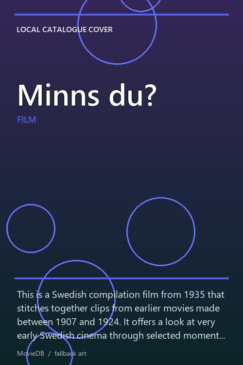 Minns du? poster