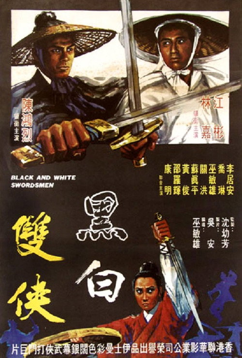 Black and White Swordsman poster