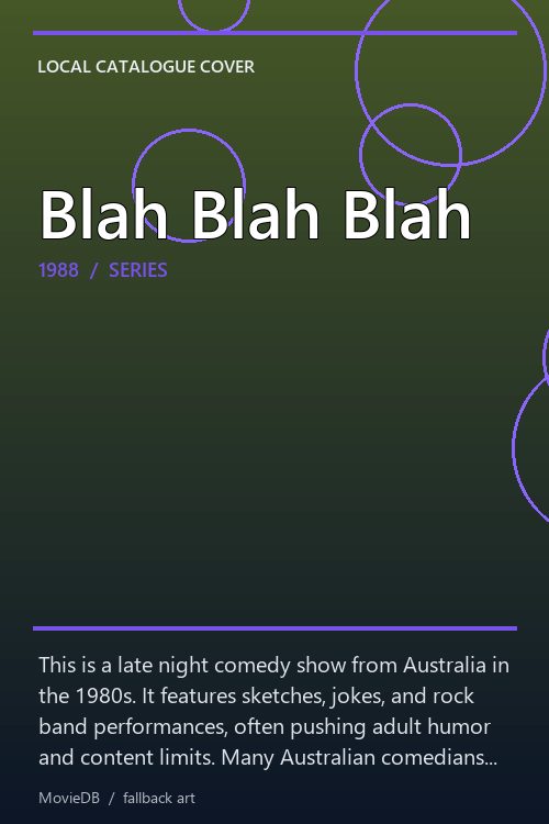 Blah Blah Blah poster