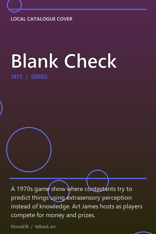 Blank Check poster