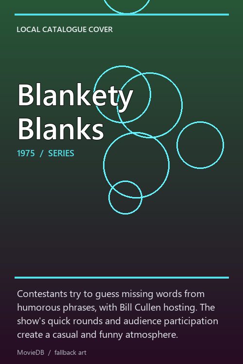 Blankety Blanks poster