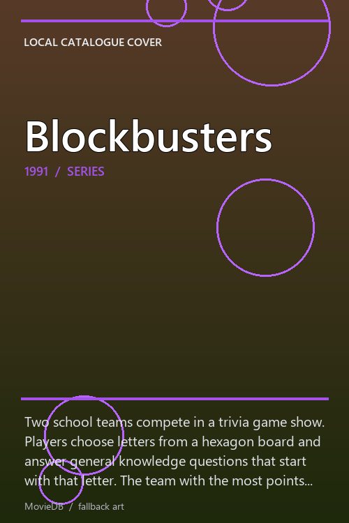 Blockbusters poster