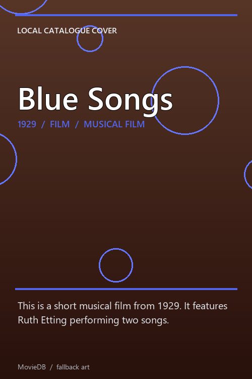 Blue Songs poster