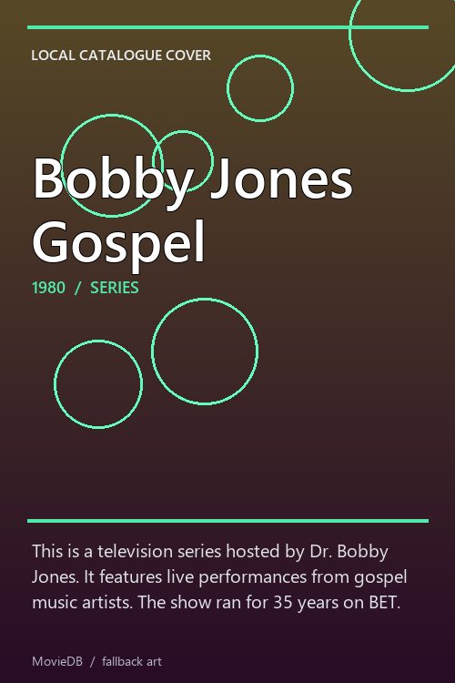 Bobby Jones Gospel poster