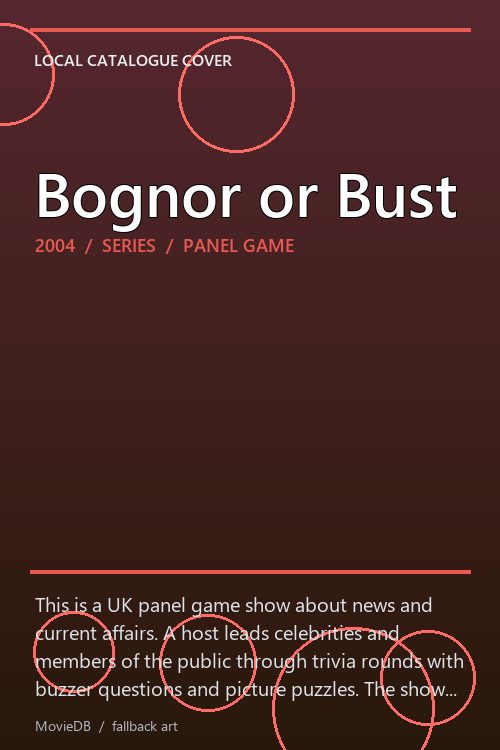 Bognor or Bust poster