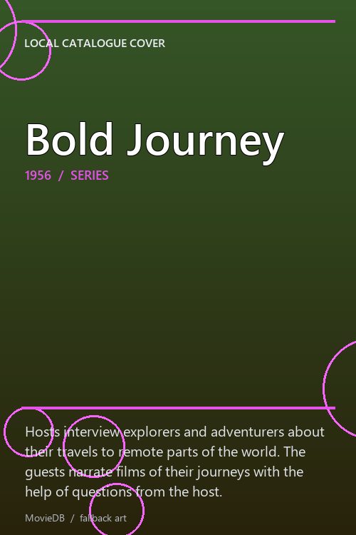 Bold Journey poster