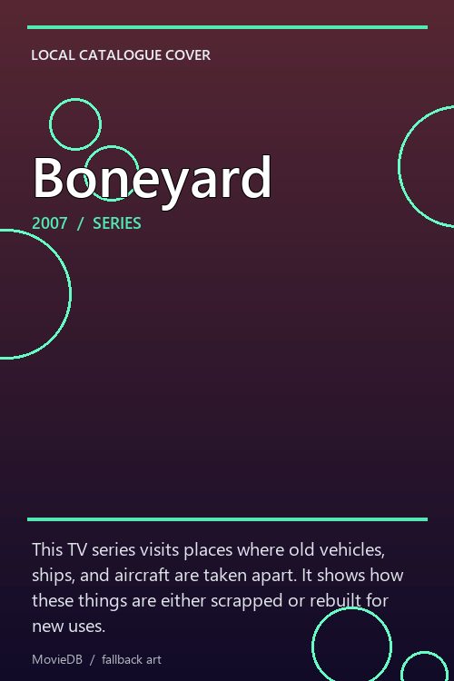 Boneyard poster