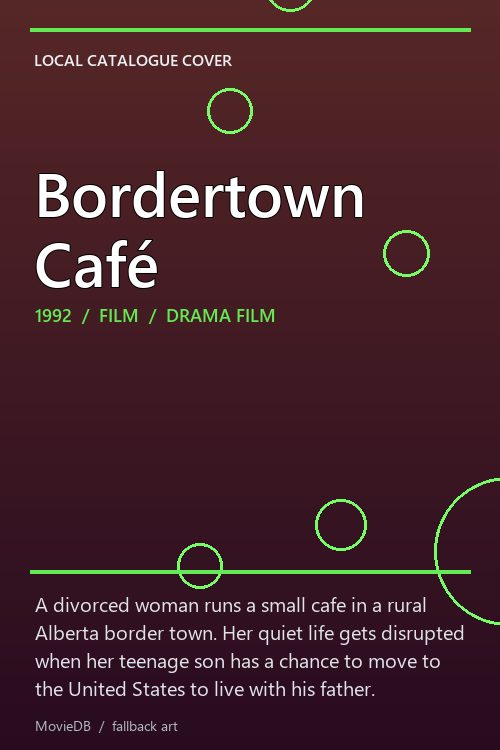 Bordertown Café poster