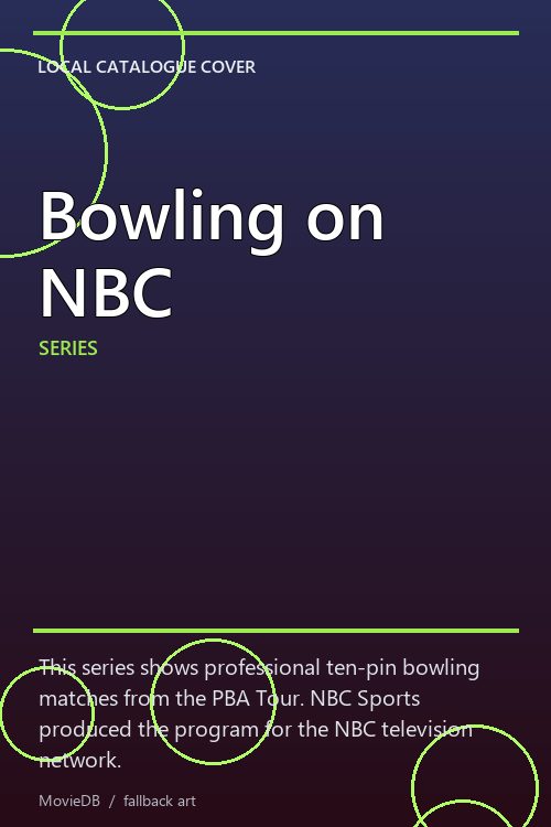 Bowling on NBC poster