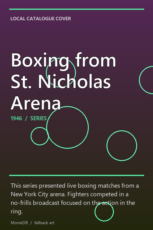 Boxing from St. Nicholas Arena poster