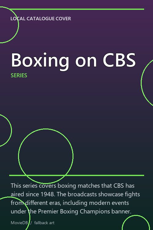 Boxing on CBS poster