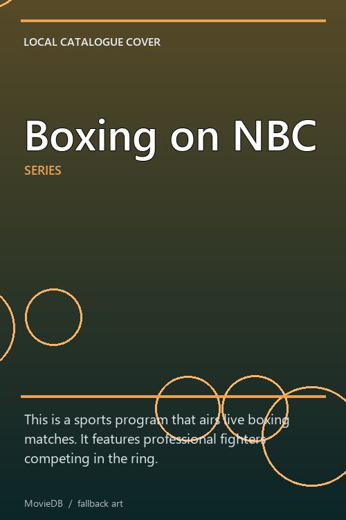 Boxing on NBC poster