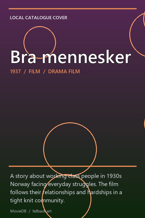 Bra mennesker poster