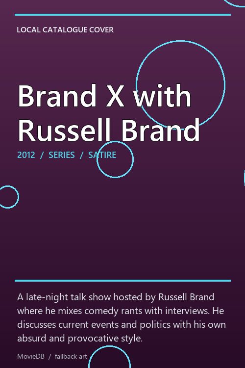Brand X with Russell Brand poster