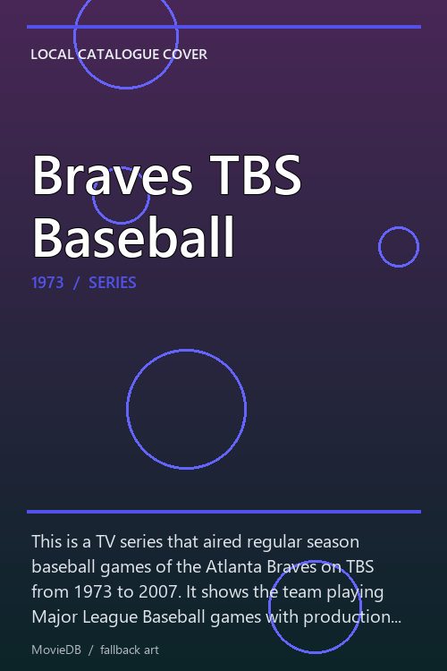 Braves TBS Baseball poster