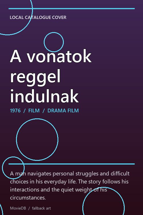 A vonatok reggel indulnak poster