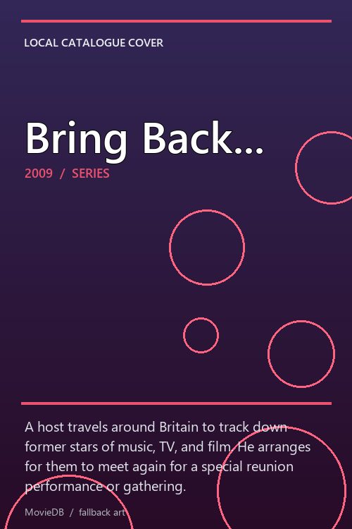 Bring Back... poster