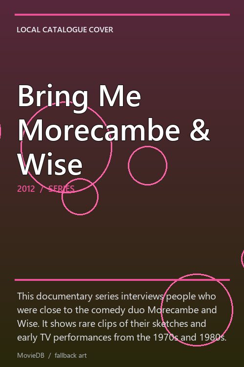Bring Me Morecambe & Wise poster