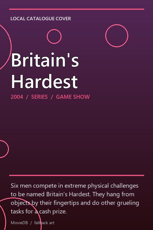 Britain's Hardest poster