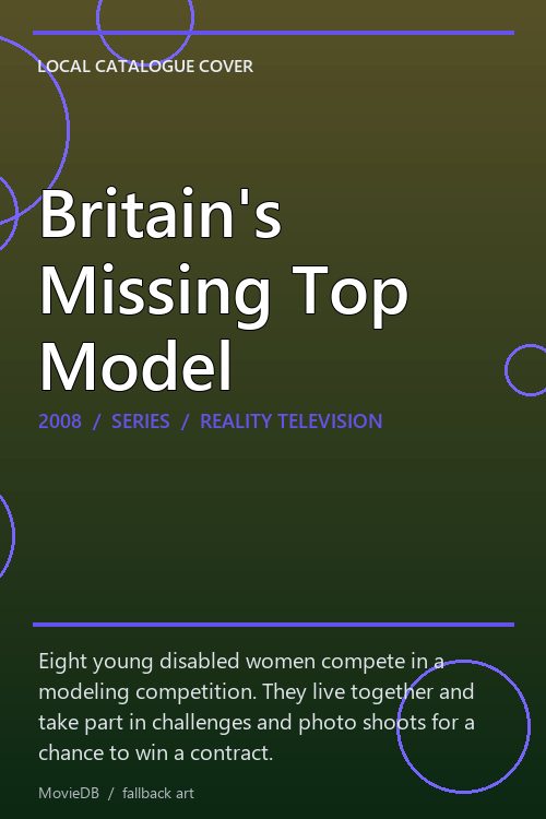 Britain's Missing Top Model poster
