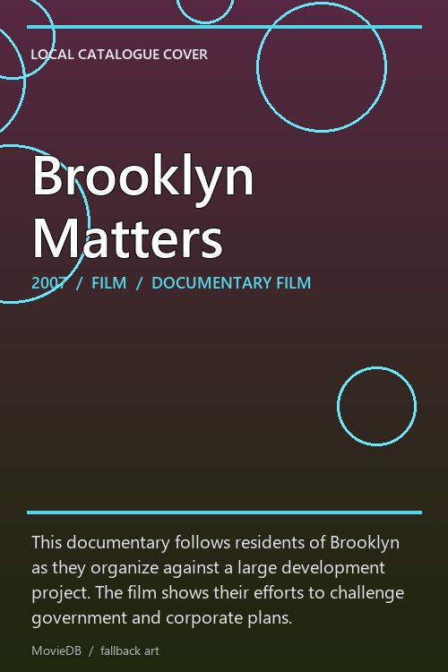 Brooklyn Matters poster