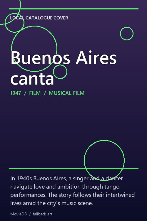 Buenos Aires canta poster