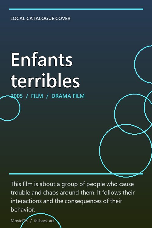 Enfants terribles poster
