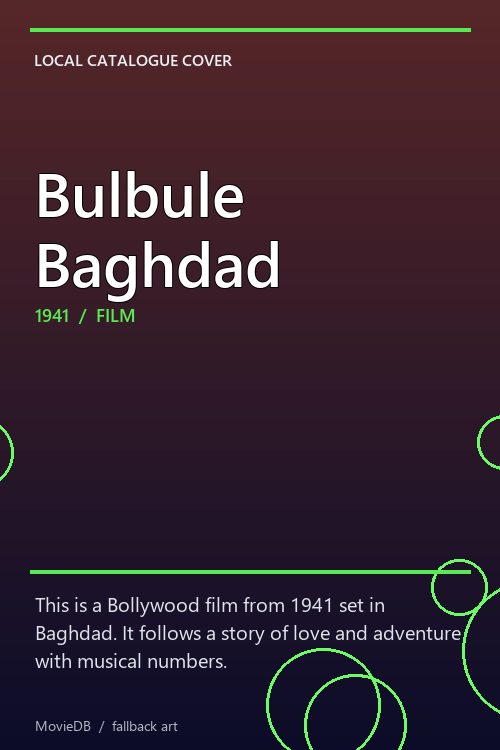 Bulbule Baghdad poster