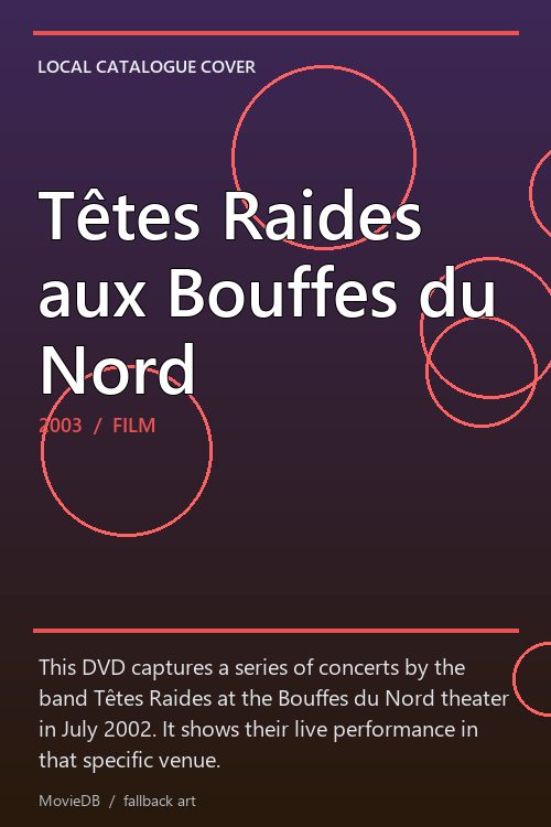 Têtes Raides aux Bouffes du Nord poster