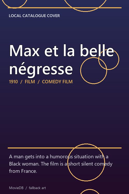 Max et la belle négresse poster