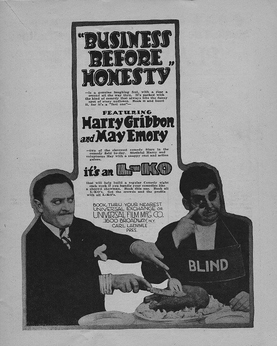 Business Before Honesty poster