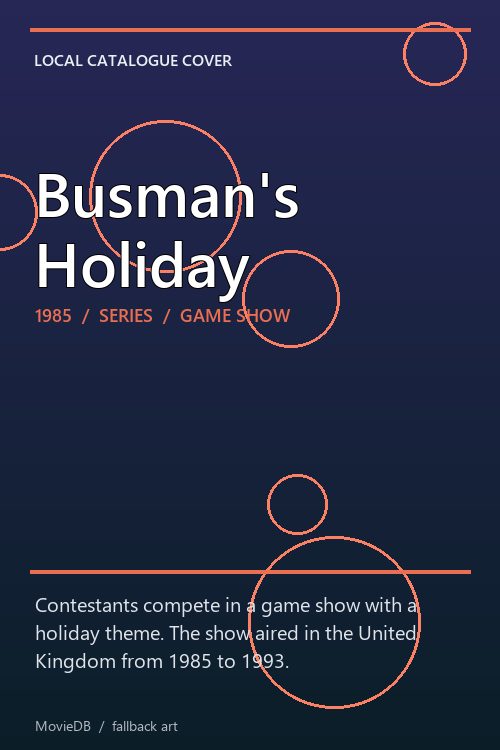 Busman's Holiday poster