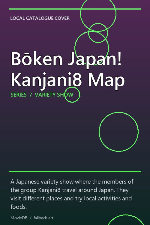 Bōken Japan! Kanjani8 Map poster