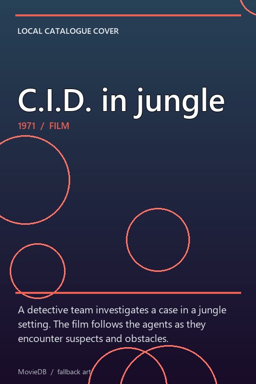 C.I.D. in jungle poster